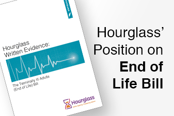 Hourglass’ Position on End of Life Bill